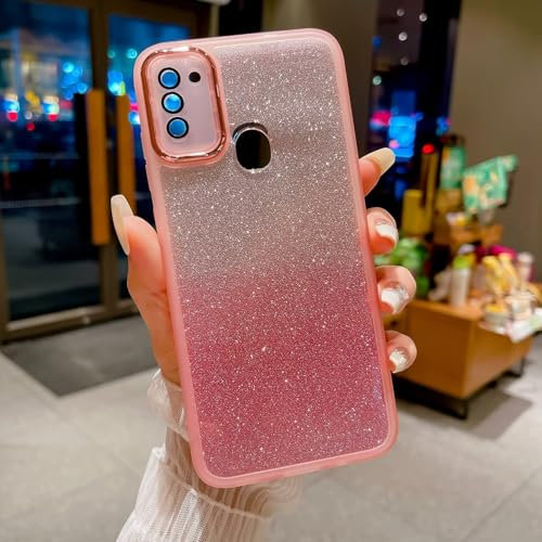BAOJAY Custodia Cover per HUAWEI P SMART Z Custodia Glitter Luxury Carino Telecamera Protezione Antiurto Custodia.Scintillante Cristallo Glitter Protettiva.-Rosa