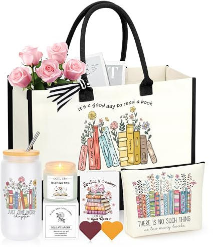JoycuFF Book Lover Gifts for Women, Bookish Gifts for Book Lovers Women