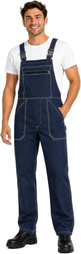 BWOLF Anax Baumwolle Latzhose Herren Arbeitshose Schutz-Latzhose Arbeits-Latzhose