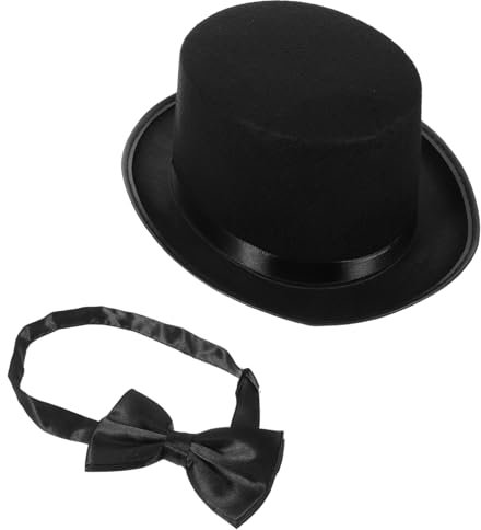 Veemoon Chic Detektiv Schwarzer Hut Fliege Für Rollenspiele Für Cosplay Partys Bühnenaufführungen Halloween Hochwertige Leichte Kostümausrüstung Spaß Für Detektiv-fans Und Kindergeburtstag