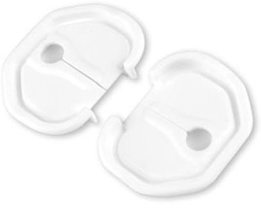 Car Trim Strip Per Abarth 595 Per Fiat Per 500 500L 500X 500C Per Fiorino Ammortizzatore Portiera Auto Fibbia Serratura Porta Interni Auto(Bianco)