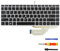 Teclado retroiluminado para laptop de EE. UU. para HP Probook 640 G4 640 G5 645 G4 645 G5 430 G5 440 G5 445 G5 (EE. UU., retroiluminación)