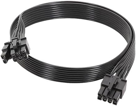 Uitndvyte 100 cm PCIE GPU-Stromkabel, 8-polig auf 6+2-polig, für GPU-Netzteil mit U-Klemmen