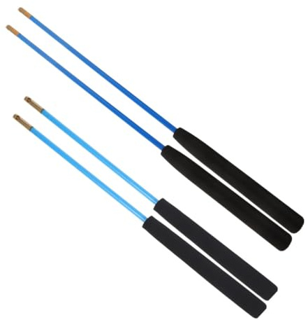 DECOMELODY 2 Paare Diabolo Handsticks mit Kugelgelagertem Drehpunkt rutschfeste Griffe und Lang Fitness Jonglier Set für Senioren Geeignet für Indoor und Outdoor Gebrauch