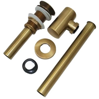 Antikes Badezimmer Waschbecken Flasche Falle Abfall Rohr Kits Messing Abfluss Armaturen Für Waschbecken(Antique no hole)