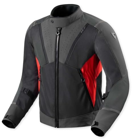 REV'IT! Revit Airwave 4 Motorrad Textiljacke, schwarz/rot, 2XL
