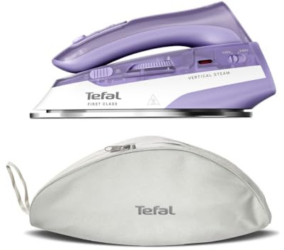 Tefal First Class, Steam Iron, Travel-Ready Foldable Format, Compact, Lightweight, Fast Heat-Up, DB1612G0