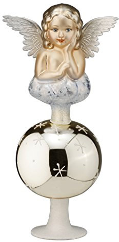 Gartenschätze Christbaumspitze Engel Winterzart, Inge Glas ca. 22 cm