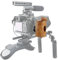 NICEYRIG Wooden Handle Grip with ARRI Rosette for Camera Cage Shoulder Mount Support Rig System (Right)