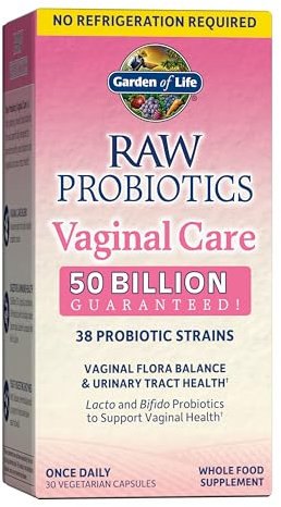Garden of Life Raw Probiotics Vaginal Care (Shelf-Stable), 30 vcaps 0658010123341