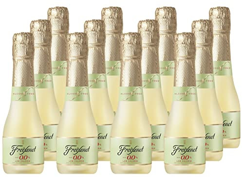 Freixenet Alkoholfrei 0,0 % vol. (12 x 0,2 l) - alkoholfreier und kalorienreduzierter Sparkling in der Kleinflasche (Low-Calorie)