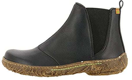 El Naturalista Donna Bottini Nido, Signora Stivaletti,Soletta Removibile,Boots,Stivaletti,Stivaletto,Piatto,Black Rugged,38 EU / 5 UK