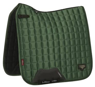 LeMieux Dressurquadrat aus Satin Schabracke, Hunter Green Loire Classic Square, L