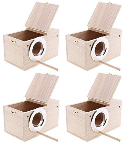 joyMerit 4Pc Sittich Nistkasten Wellensittich Zuchtbox Für Lovebirds Papagei