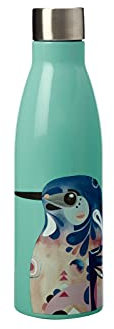 Maxwell & Williams JR0001 Trinkflasche 500 ml, Edelstahl, schmal, doppelwandig mit Kingfisher-Motiv bunt in Geschenkbox