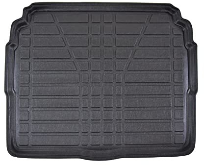 SCOUTT | Bandeja para maletero compatible con 3008 a partir de 2017 (base inferior), con borde alto, alfombrilla protectora para el maletero, estriada, enrollable