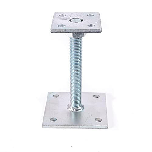 4 x PFOSTENTRÄGER TYP P HÖHE VERSTELLBAR BIS 148 MM STAHL VERZINKT