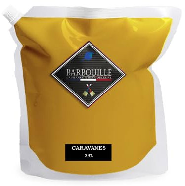 BARBOUILLE - Vernice acrilica Caravanes - Effetto opaco - Polvere - Pittura a parete e soffitto - Lavabile - Asciugatura in 30 min - VOC A+ - Made in France - 2,5 L