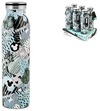 Lulabi 7397 - Lulabi Mickey Urban Isolierflasche, Edelstahl, 0,60 l