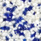 Terralith Glassteinteppich Vetro Komplett-Set für 1qm - Körnung: mittel - 3-6mm mit Bindemittel - für außen - Balkon, Terasse, Treppen & Wege – in blau-weiß (Zaffiro Blu/Bianco)