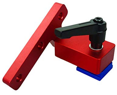 T Nut T-Schienenklammer-Set Längenanschlag Kappsäge Holzbearbeitungswerkzeug Gehrungsschienenanschlag Gerät Mit Genauer Längenbegrenzung Für T-Slot T-Track DIY Holzbearbeitung