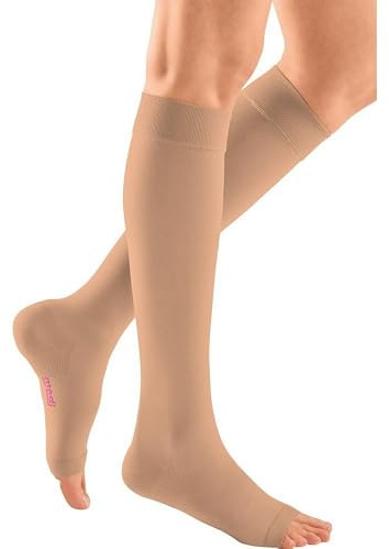 mediven comfort CCL2 AD Kompressionsstrümpfe kurz (34-38 cm) o. Fußspitze Trikotabschlussrand VI anthrazit