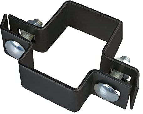 Alberts 680275 Mittelschelle für Vierkantpfosten | anthrazit | für Pfosten 60 x 40 mm