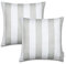 Paco Home 2er Set Kissenbezug 45x45 Dekokissen Kopfkissen Kissenhülle Wetterfest Mehrfarbig Zierkissenbezug Outdoor, Farbe:Grau 1, Sets:2pcs-Set