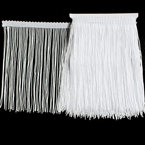 Spitzenband, 5 Yards, weiße Fransenborte, 15 cm breit, Fransenbesatz, Band für DIY, Lateinisches Kleid, Bühnenkleidung, Accessoires, Spitzenband