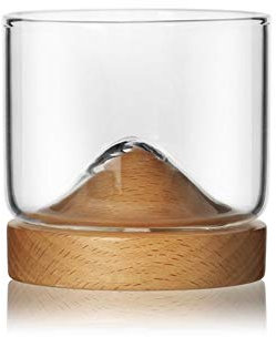 GALSOR Bicchiere per succo Personalità forma caratteristica di vetro trasparente Trend tazza di tè alternativa Coppa in vetro trasparente cristallo (Color : B, Size : 200ml)