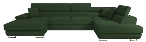 Mirjan24 Ecksofa Cotere Bis Cord, Eckcouch, Sofa mit Schlaffunktion und Bettkasten, U-Form Couch Farbauswahl Wohnlandschaft vom Hersteller (Poso 14, Seite: Rechts)