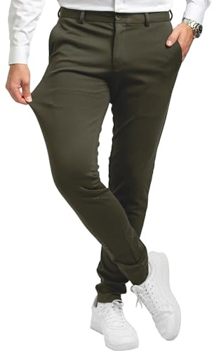 Performance Pants - Chinohose Herren Slim Fit Super Stretch - Anzughose Herren - Bequeme Stoffhose Business & Freizeit - Chino Hose Herren Elasthan Freizeithose Männer