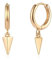 Jenosy Ohrringe Damen Spike Ohrringe Hängend Zarte Spike Ohrringe Gold Modische Creolen mit Spike Anhänger Hypoallergene Ohrringe Vergoldet Damen Modeschmuck für Frauen und Mädchen
