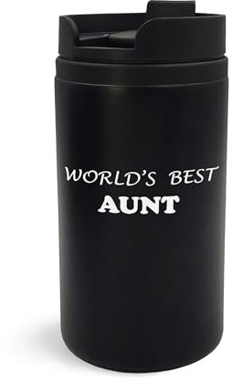 World's Best Aunt Mug de voyage isotherme avec gravure artistique