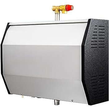 VCHICS Tragbarer Saunagenerator FüR Sauna, Edelstahlmaterial 12 kW Saunaraum-Nassdampfbadnerator Schnelles Und GleichmäßIges Erhitzen