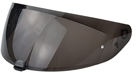 Sunydog Helmvisier Ersatz Kompatibel mit HJC i70 i10 Helm Motorrad Windschutzscheibe Helmlinse(Dunkelgrau)