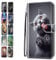 Flip Case for iPhone XR Animal Print Pattern Design with Card Holder Leather Wallet Phone Cover for Girls Boys Women Men - Funny Cat