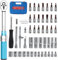 Kasakily Drehmomentschlüssel Fahrrad Set 1/4 Zoll,5-25 Nm Drehmoment Torque Wrench Motorrad 50tlg Set ± 3% Fehlergenauigkeit Reparatur Tool mit 72 Zähne Wende Ratschenkopf mit Click