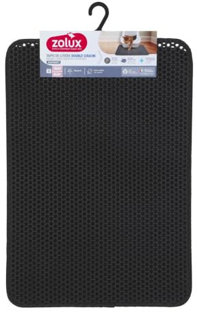 zolux - Tapis d'hygiène double fond 45 x 65 cm pour maison de toilette chat