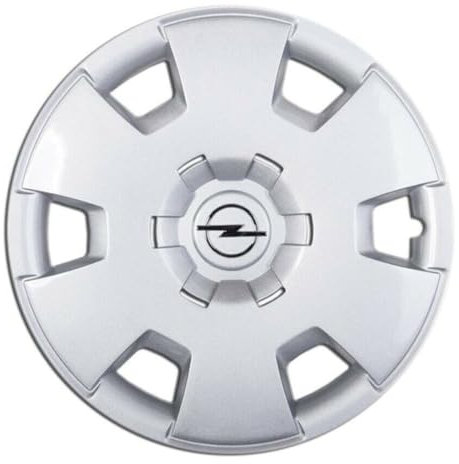 Kit mit 4 anpassbaren Radkappen – für OPEL Astra Modell 2005 / OPEL Zafira Modell 2006 (Chrom-Logo) – Durchmesser 16 Zoll