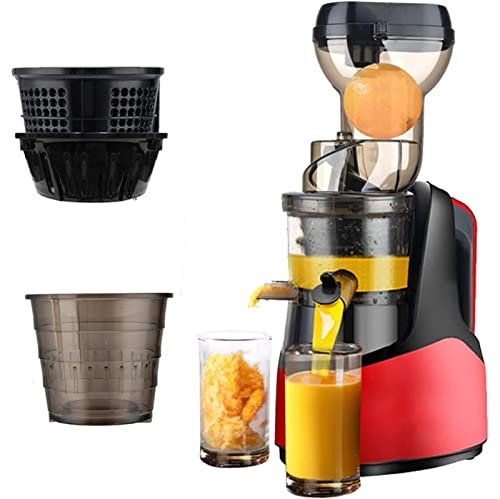 JINZBO Uicer, Slow Masticating Juicer Extractor with Reverse Function, Cold Press Juicer Machine with Quiet Motor, Juice Jug and Brush for High Nutrie small gift