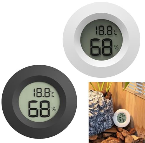Mini Hygromètre Thermomètre D'intérieur,LCD Numérique Jauge D'Humidité,Petit Hygromètre Numérique Intérieur Thermomètre,LCD Digital Thermometre Hygrometre,Thermo Hygromètre Indicateur pour Babyroom
