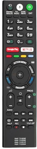 RMF-TX300E RMF-TX200E RMF-TX201E RMF-TX200A Replace Voice Remote Control Compatible with Sony Bravia Smart TV XE80, XE83, XE85 Series KD-75XE8596 KD-49XE8099 KD-65XE8588 KD-65XE8599 KD-55XE8577