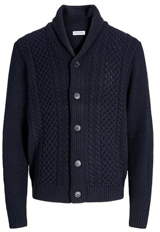 JACK & JONES Male Strickjacke Einfarbig Strickjacke