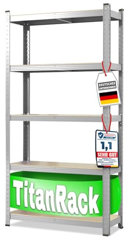 casa pura Schwerlastregal 200 x 120 x 60 cm verzinkt | Steckregal, Lagerregal, Standregal, Stecksystem ohne Werkzeug montierbar