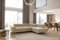 Kaiser Möbel - Ecksofa mit Schlaffunktion - Big Sofa - 275 x 202 cm - Relaxsofa, Verstellbare Kopfstützen, L Form, XXL, mit Bettkasten, Große Liegefläche 125x193 - Falio L Eckcouch Rechts, Hellbeige