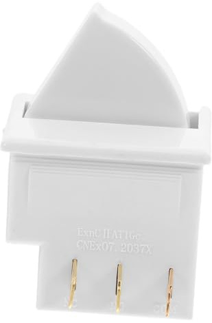 EXHUMKY Interruptor De Luz De La Puerta Del Refrigerador De 3 Pines Control | Refrigerador Interruptor De Reemplazo De Energía Para Reparación De Electrodomésticos Cocina Fácil Instalación