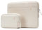 Inateck 360° Protection Housse 13 Pouces Compatible avec 13 MacBook Air M4/M3/M2/M1 2025-2018, 13 MacBook Pro M2/M1 2022-2016, 12.3 Surface Pro 11/10/9/X/8/7/6/5/4/3, XPS 13, Beige