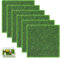 Heanvmyss Mini Erba Artificiale,6 Pezzi Prato Sintetico,Tappeti in Miniatura da Giardino,Erba Decorazione,Tappeto Erboso Artificiale per Cani Lavabile per Fai da Te Ornamento del Giardino(15x15cm)