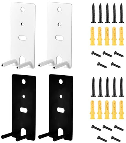 4Pcs Wall Mount Brackets Compatible with Bose Surround Speakers 700, OmniJewel Lifestyle 650 Home Entertainment System(Black+White)